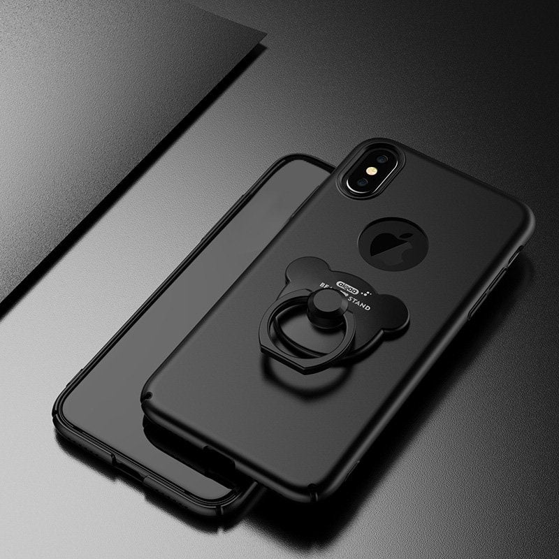 iPhone X Case with Ring Holder – Slim Anti-Slip Protective Cover