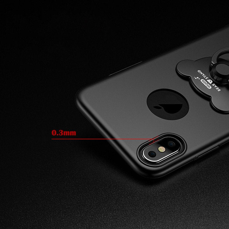 iPhone X Case with Ring Holder – Slim Anti-Slip Protective Cover