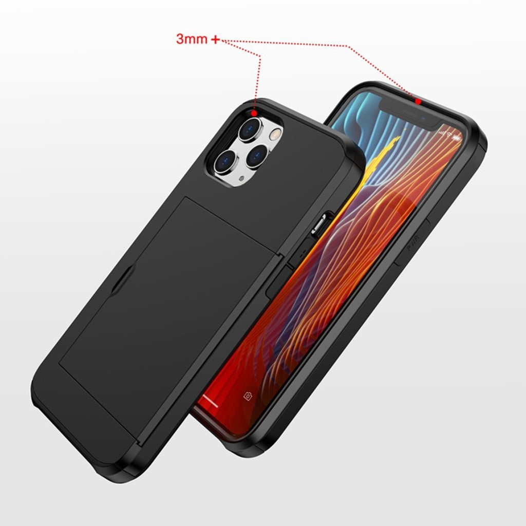 AMZER Hybrid Credit Card Case With Holster for iPhone 12