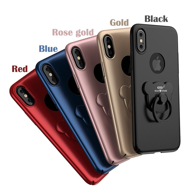 iPhone X Case with Ring Holder – Slim Anti-Slip Protective Cover