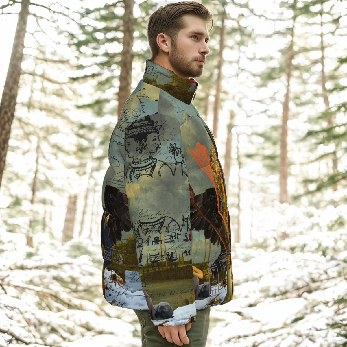 THE YOUNG KING ALT. 2 II All-Over Print Unisex Stand-up Collar Down