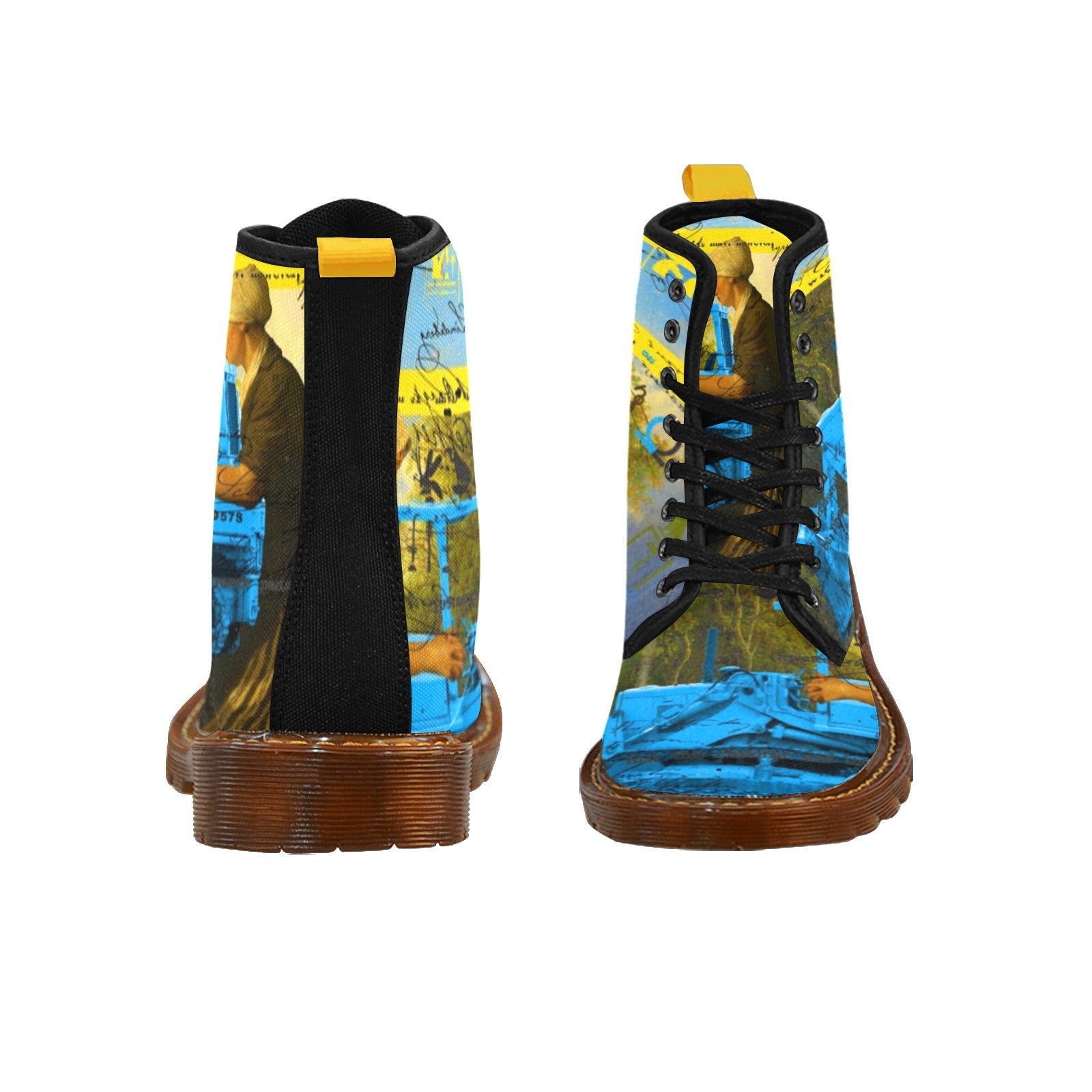 MOTHER AND CHILD I Women’s All Over Print Fabric High Boots