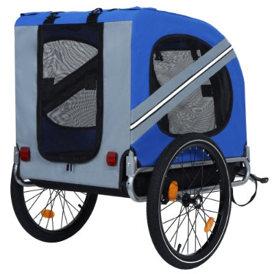 Large Folding Bike Trailer For Dogs  120LB Capacity All-Terrain Pet