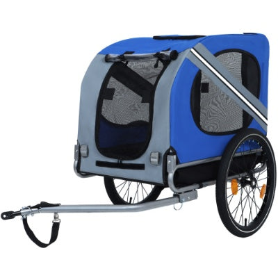 Large Folding Bike Trailer For Dogs  120LB Capacity All-Terrain Pet