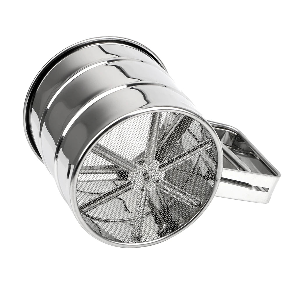 Stainless Steel Sieve Cup Baking Icing Sugar Shaker Bakeware Powder Flour Mesh Sifter Cup Pastry Baking Tools