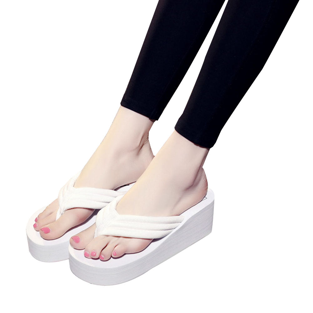 Holiday All Match Platform Flip Flops Home Beach