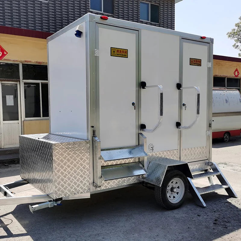 Hot Selling  Portable Toilet Trailer for Park Camping and Modern Design Outdoor Activities Mobile Toilet