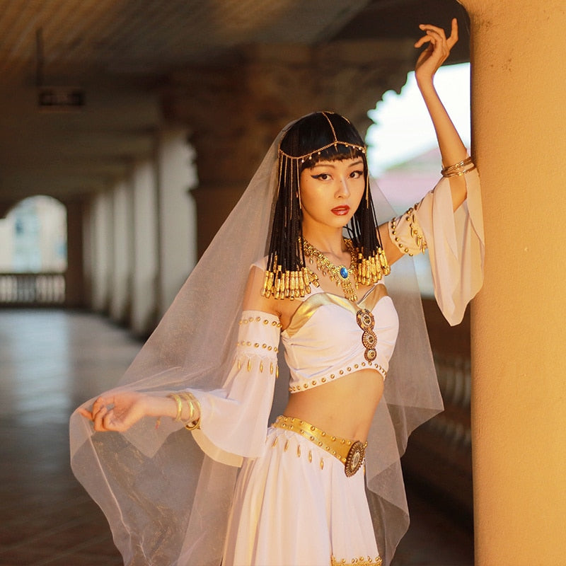Belly Dance Carnival Egyptian Princess Costume Greek Goddess Outfit