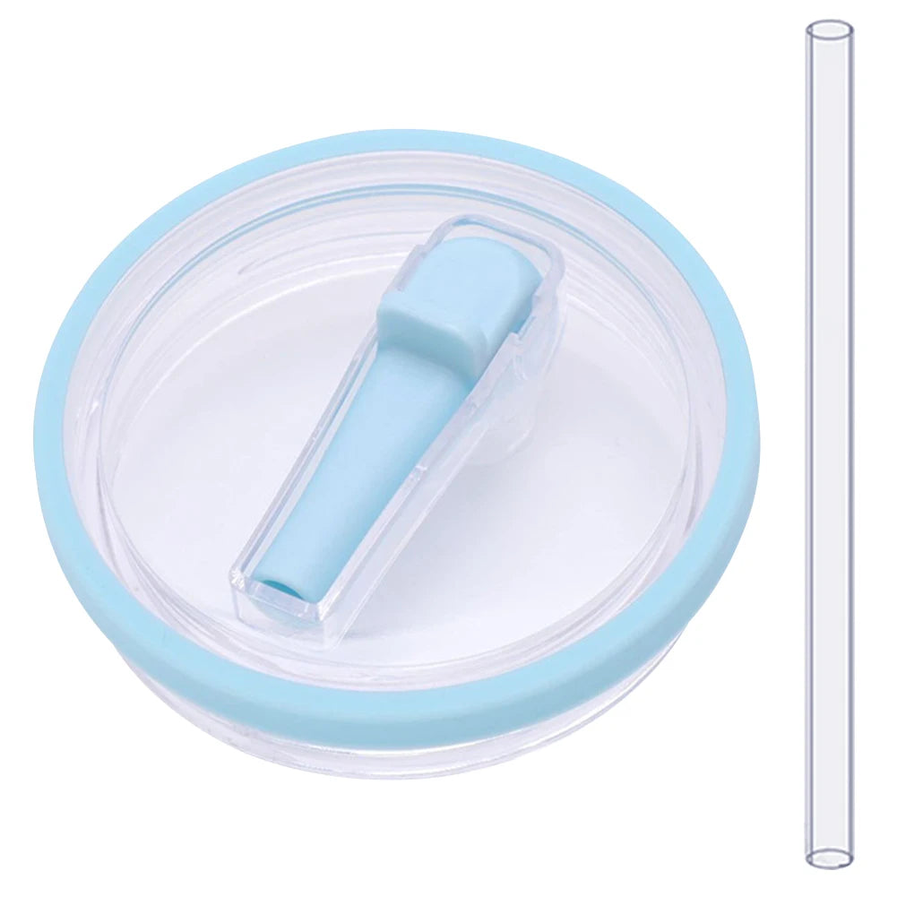 40Oz Tumbler Flip Straw Lid Replacement Spill Proof Resistant Tumbler Lid Reusable Spray Proof Tumbler Cover for stanley Cug