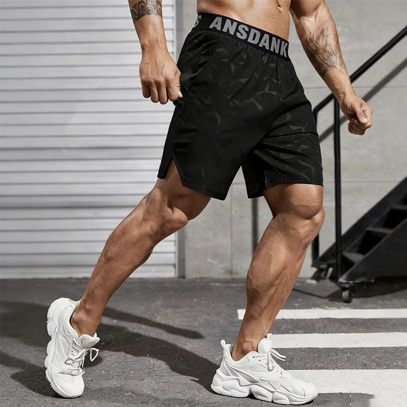 Men Running Shorts Summer Sportswear Male Football Clothing Gym