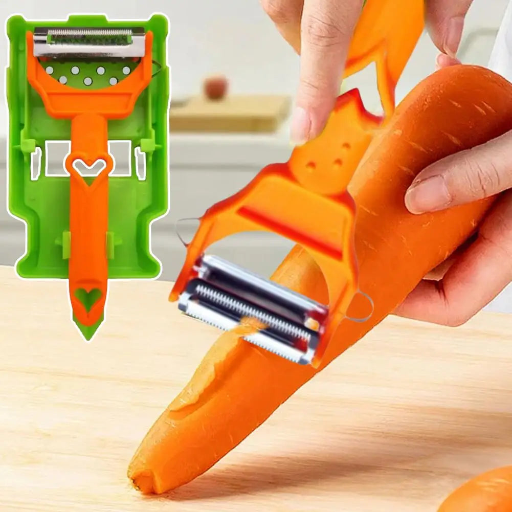 Cocororo Peeler Fruit And Vegetable Peeler Multifuncional Doble Strips For Potato Orange With Juicer And Potato Zest Peeler