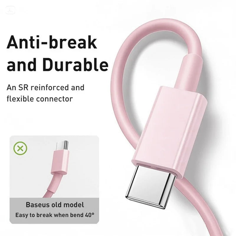 PD 60W Type C to Type C Cable For IPhone 15 16 Fast Charging For