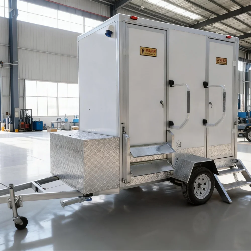 Hot Selling  Portable Toilet Trailer for Park Camping and Modern Design Outdoor Activities Mobile Toilet