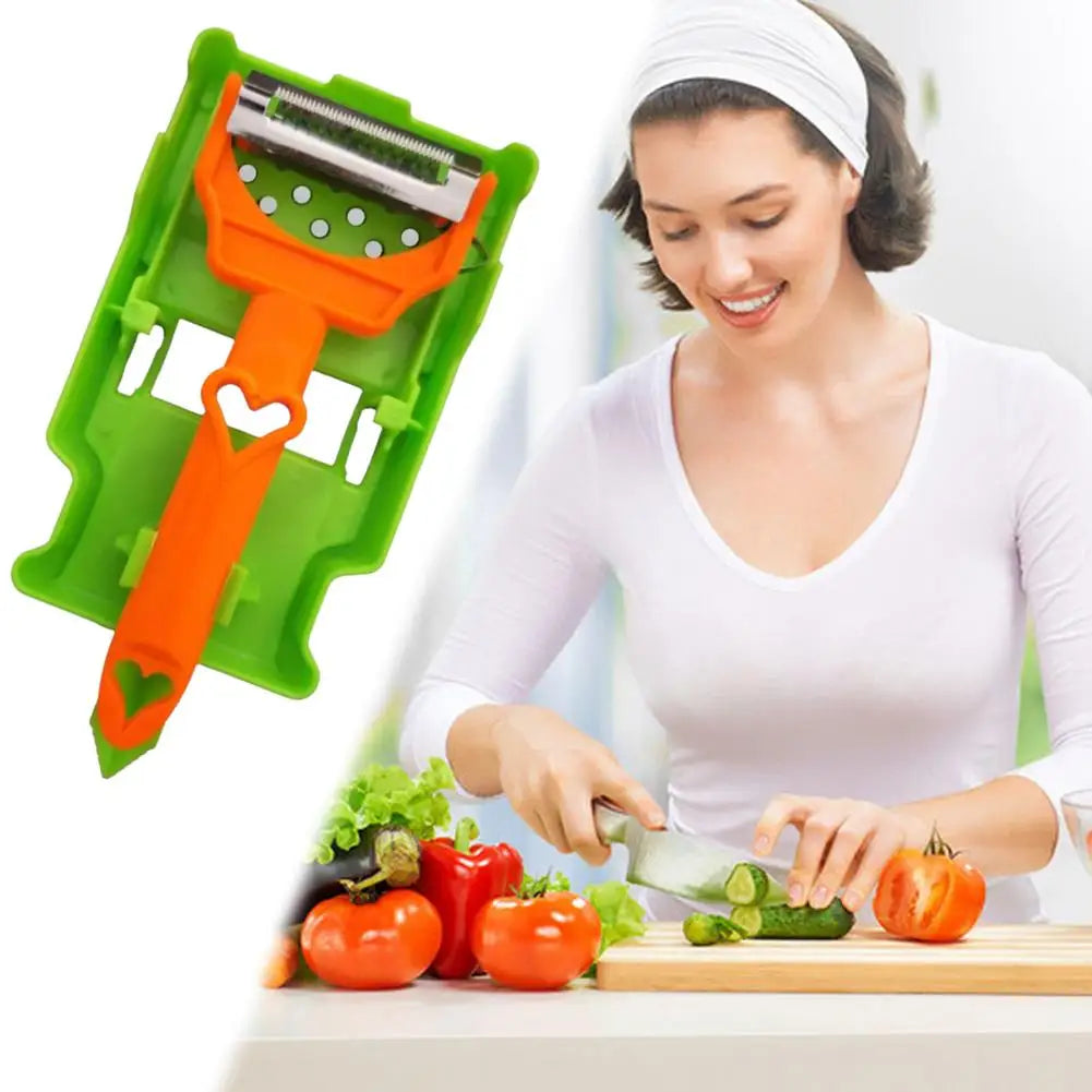 Cocororo Peeler Fruit And Vegetable Peeler Multifuncional Doble Strips For Potato Orange With Juicer And Potato Zest Peeler