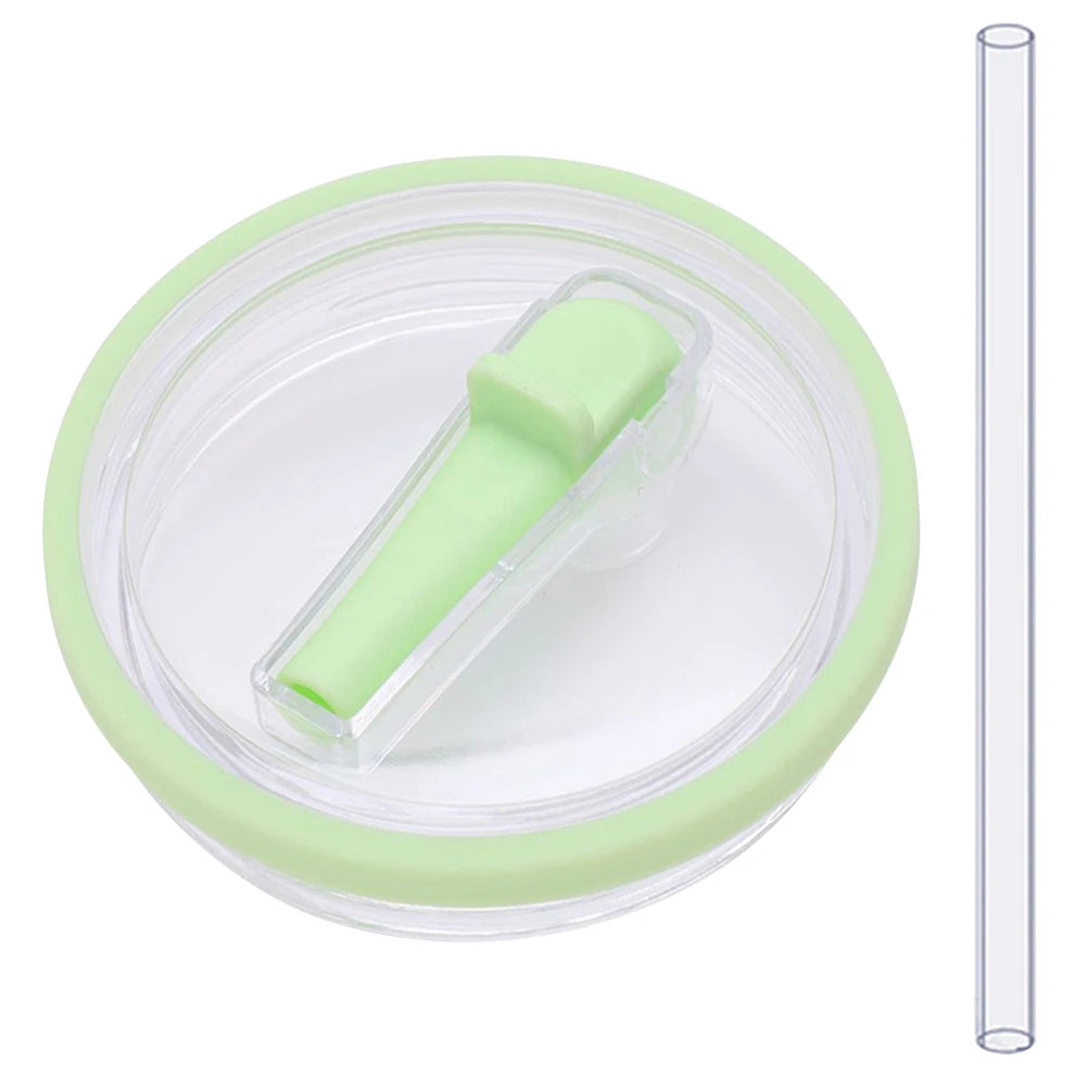 40Oz Tumbler Flip Straw Lid Replacement Spill Proof Resistant Tumbler Lid Reusable Spray Proof Tumbler Cover for stanley Cug