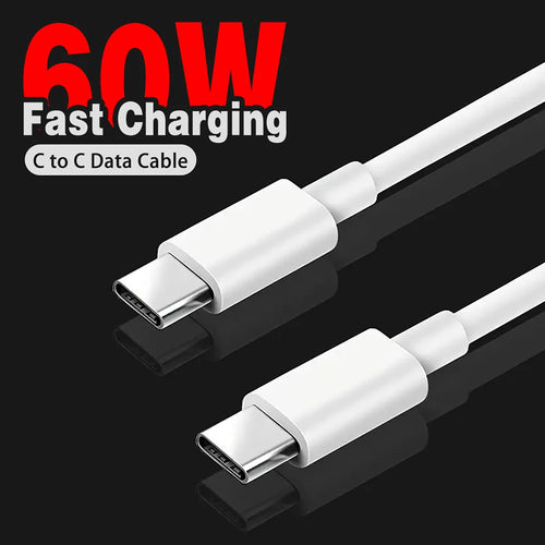 PD 60W USB C to USB Type C Cable Fast Charge Data Cable For Iphone 15