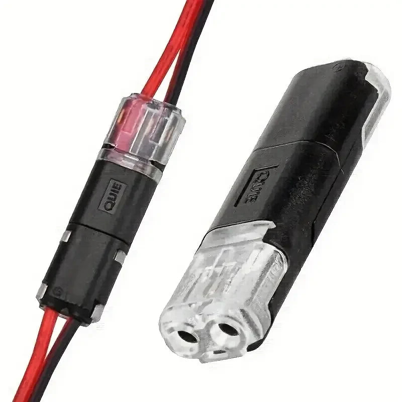 20/50/100 Pack of H2 2-Pin Pluggable Wire Connectors, Nylon Insulated