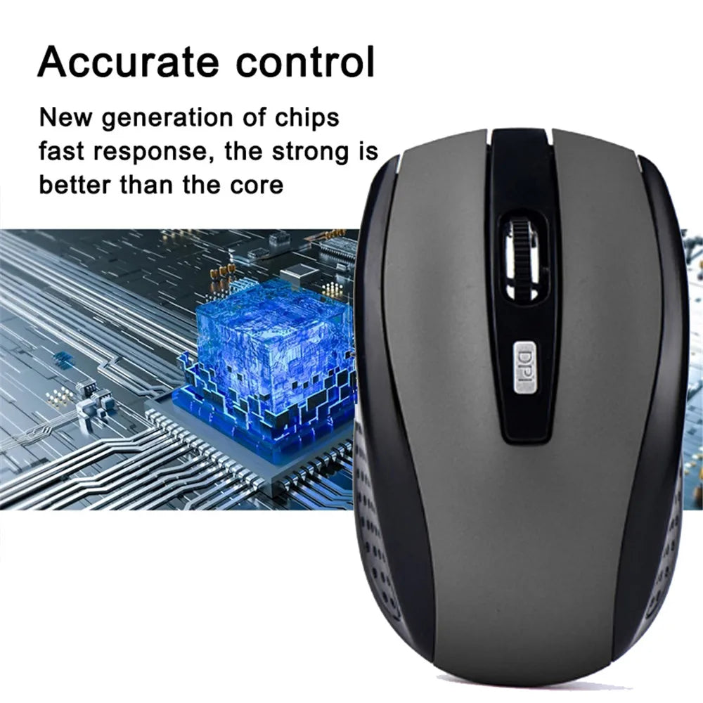 2.4G Wireless Mouse 2.4Ghz Gaming Mouse 6D Optical Wireless Mouse Slim