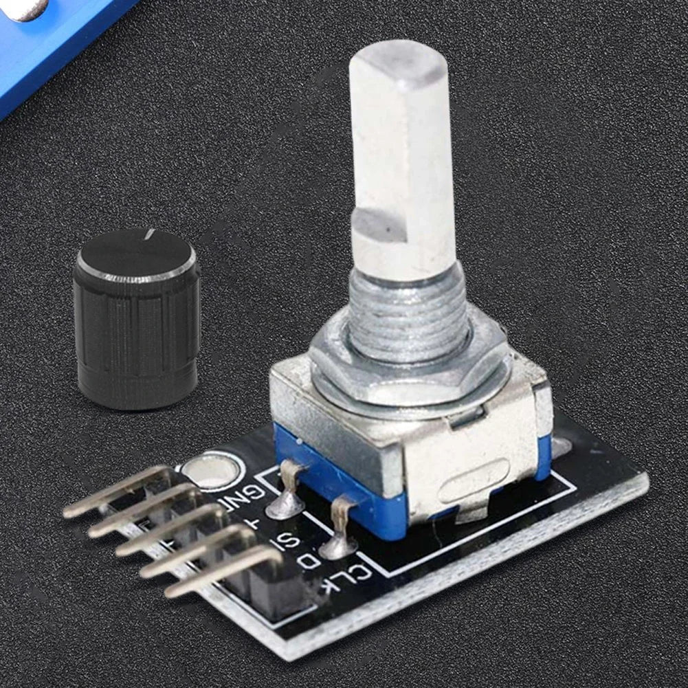 1-8PCS KY-040 360 Degrees Rotary Encoder Module with Knob Cap 5V Brick Sensor Switch Development Board Module for Arduino