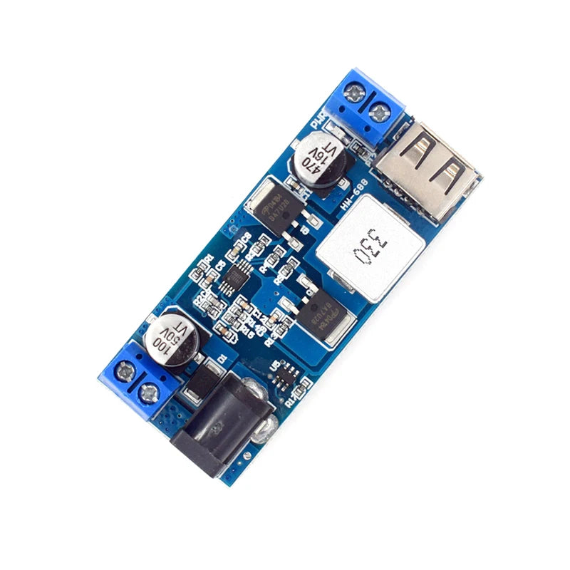 DC-DC 24V/12V To 5V 5A Step Down Power Supply Buck Converter Replace LM2596S Adjustable USB Step-down Charging Module For Phone