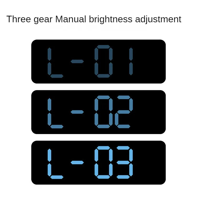 Large Digital Wall Clock Temperature and Humidity Week Display Brightness Adjustable Electronic LED Table Alarm Clock 12/24H
