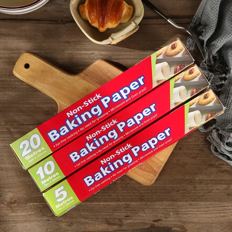 Parchment Paper Baking Sheets, Non-Stick Precut Baking Parchment, for Baking Grilling Air Fryer Steaming Bread Cup Cake Cookie