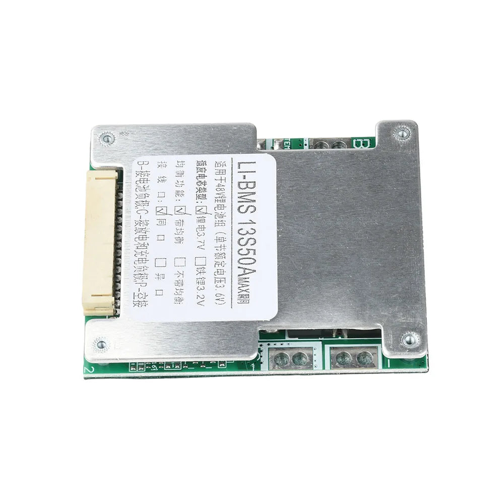 BMS 13S 48V 50A 18650 Li-ion Lithium Battery Pack Protection PCB Board Electronics For Electric Car Battery Car Balance Vehicle