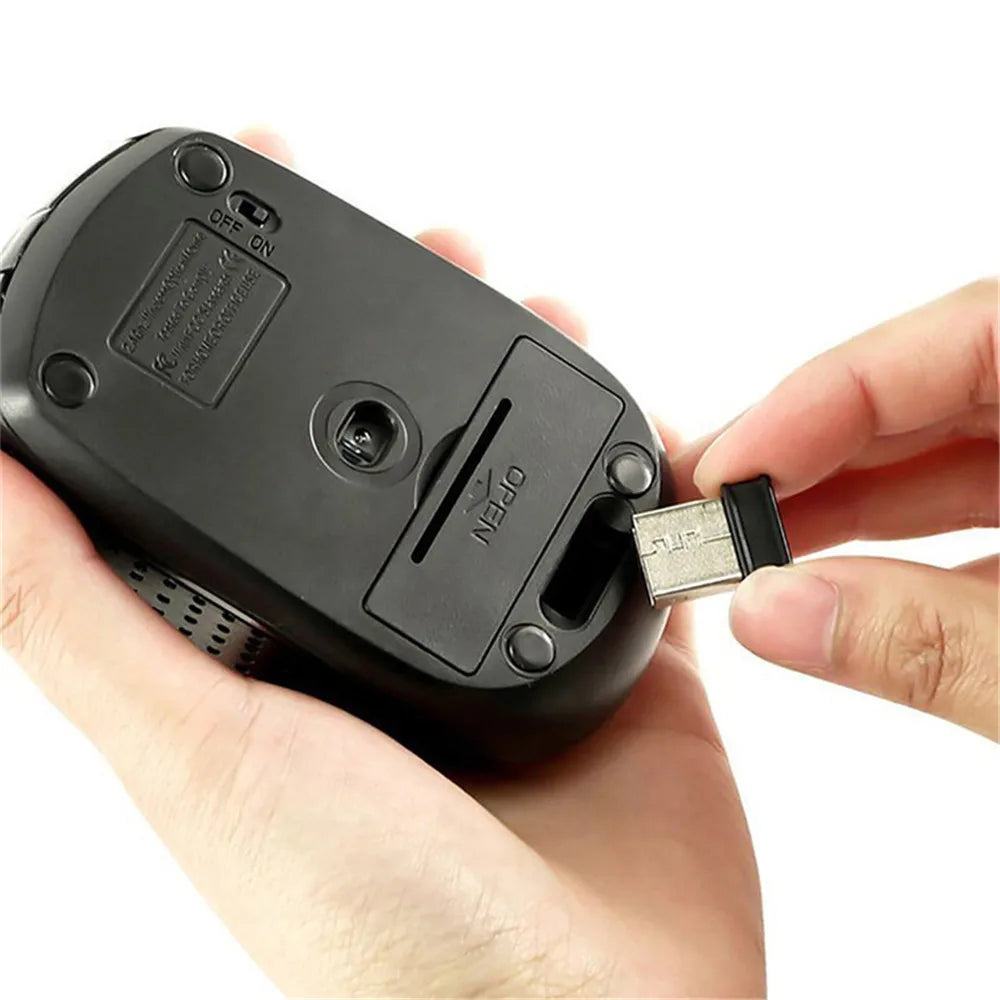 2.4G Wireless Mouse 2.4Ghz Gaming Mouse 6D Optical Wireless Mouse Slim