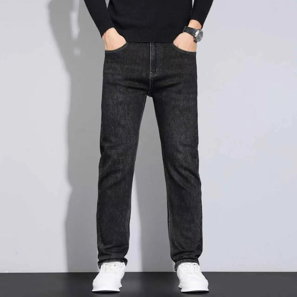 2026 New Style Business Men's Jeans Casual Straight Stretch Fashion