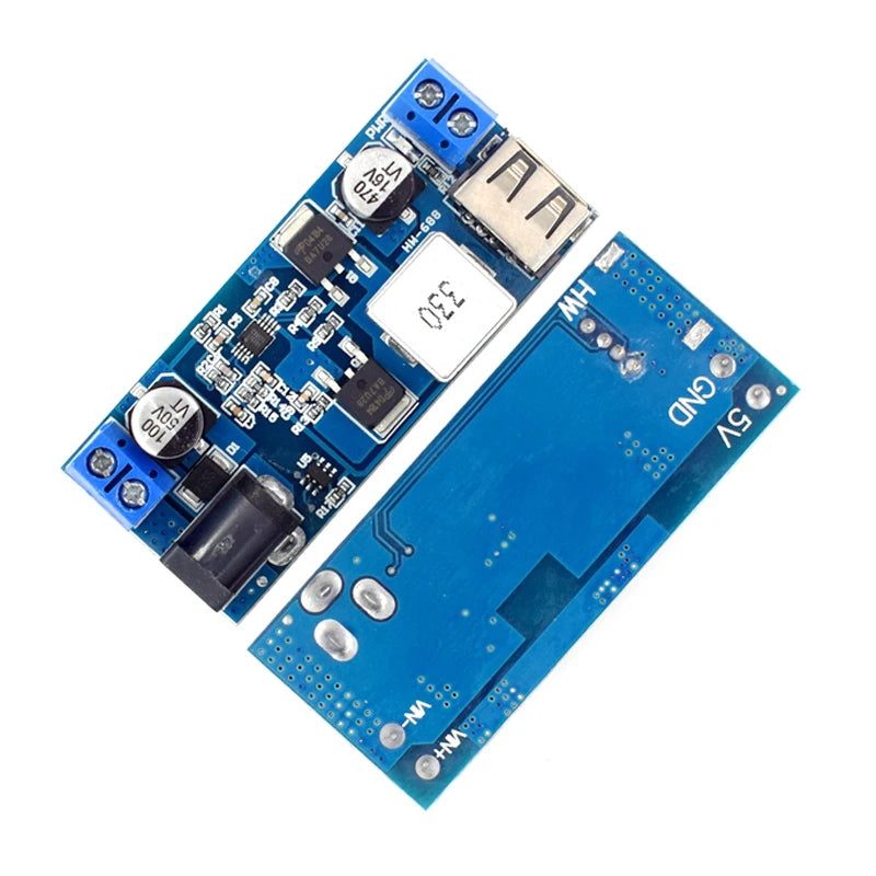 DC-DC 24V/12V To 5V 5A Step Down Power Supply Buck Converter Replace LM2596S Adjustable USB Step-down Charging Module For Phone