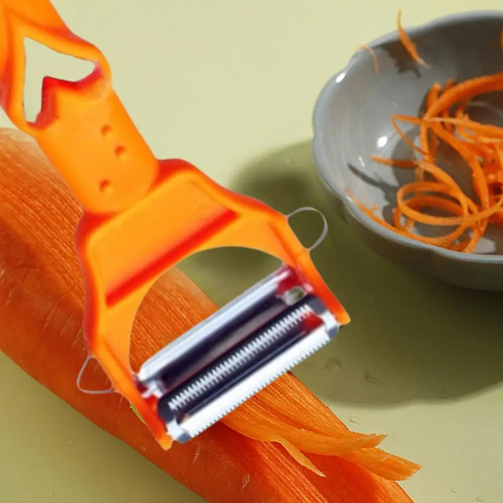 Cocororo Peeler Fruit And Vegetable Peeler Multifuncional Doble Strips For Potato Orange With Juicer And Potato Zest Peeler