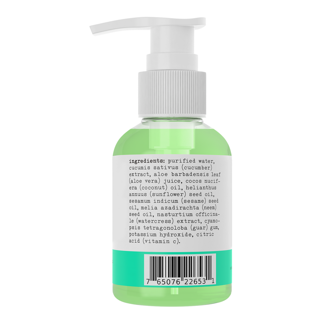 Sapo All Natural Cucumber Aloe Vera Hydrating Face Cleanser, 4 oz