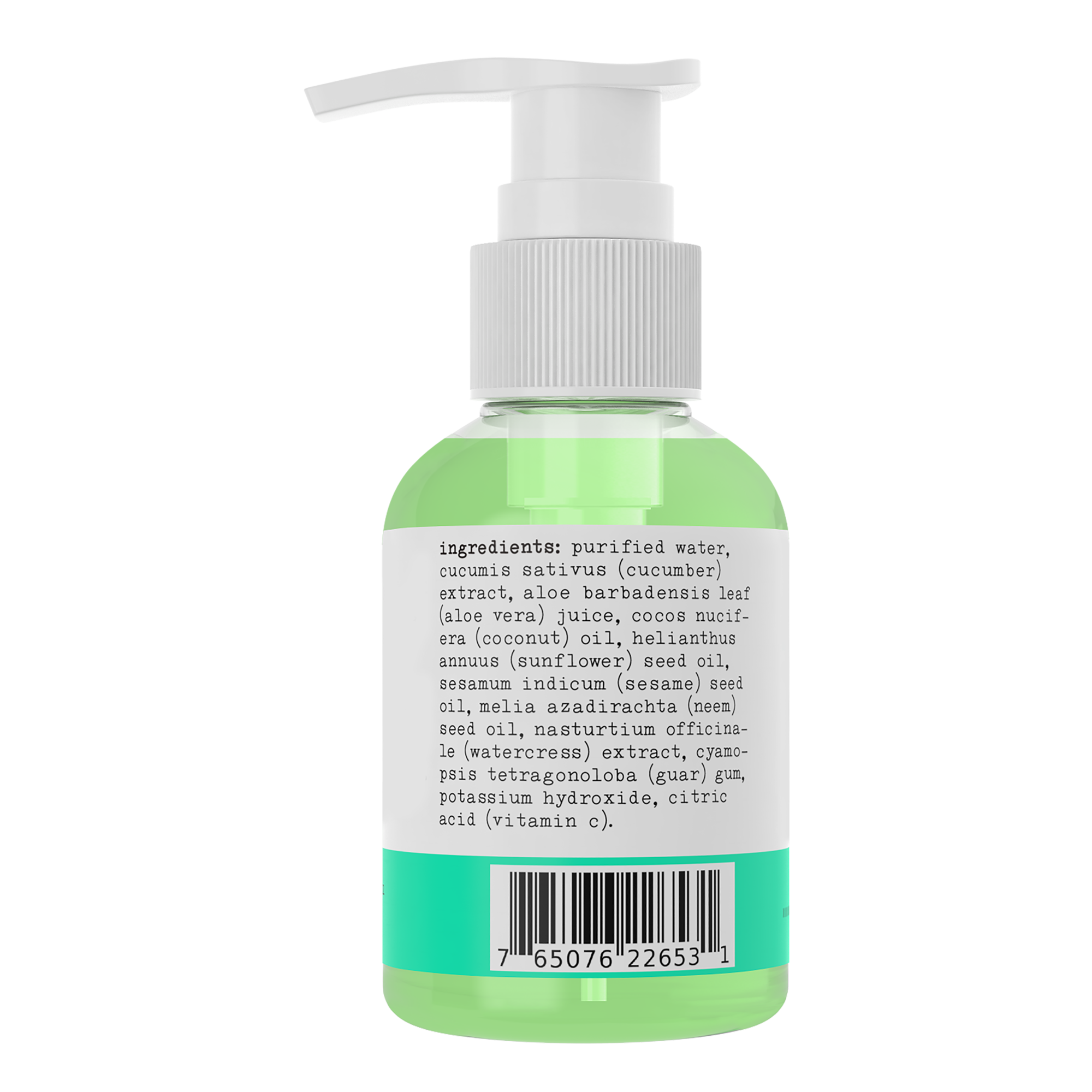 Sapo All Natural Cucumber Aloe Vera Hydrating Face Cleanser, 4 oz