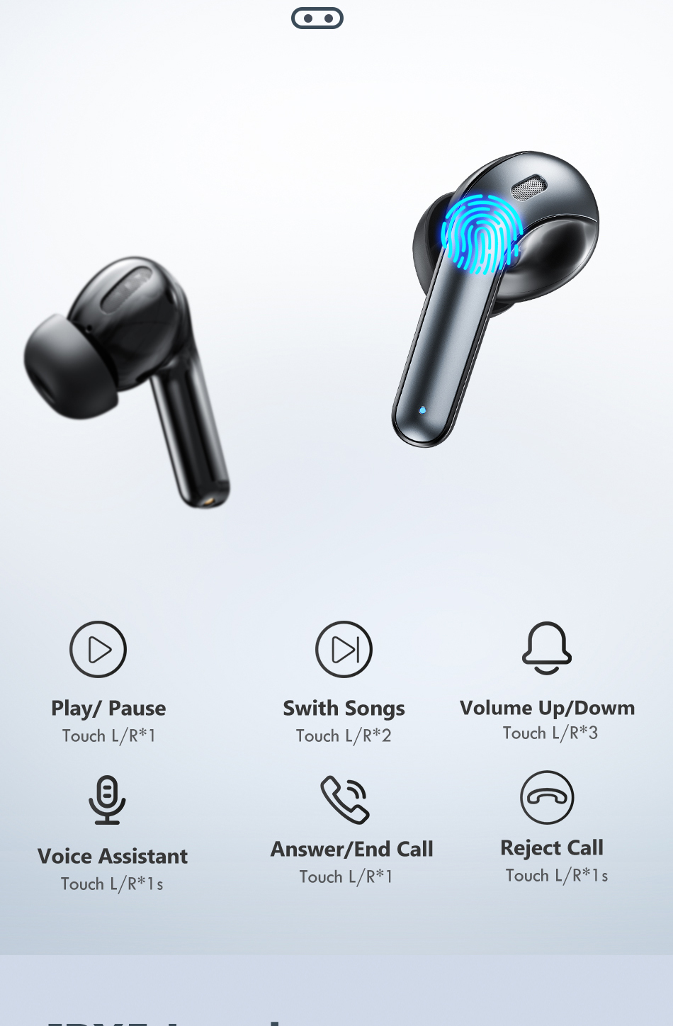 LED TWS Bluetooth 5.0 Earbuds – IPX5 Waterproof, CVC 8.0 Noise Reduction, 9D Sound