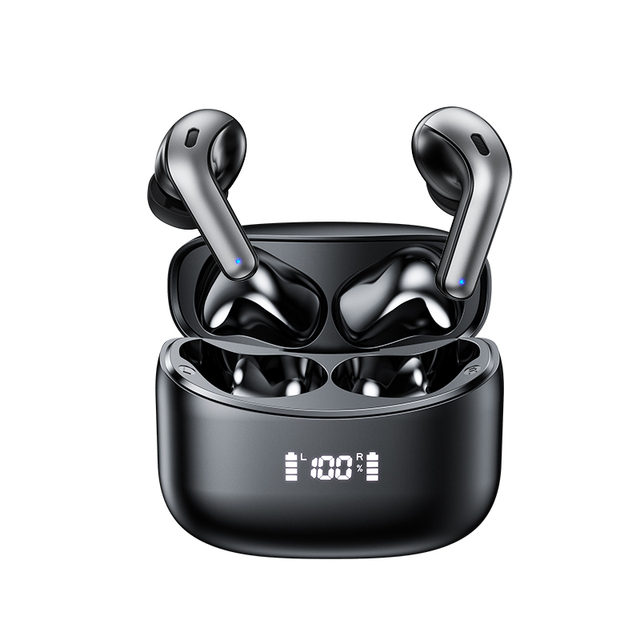 LED TWS Bluetooth 5.0 Earbuds – IPX5 Waterproof, CVC 8.0 Noise Reduction, 9D Sound
