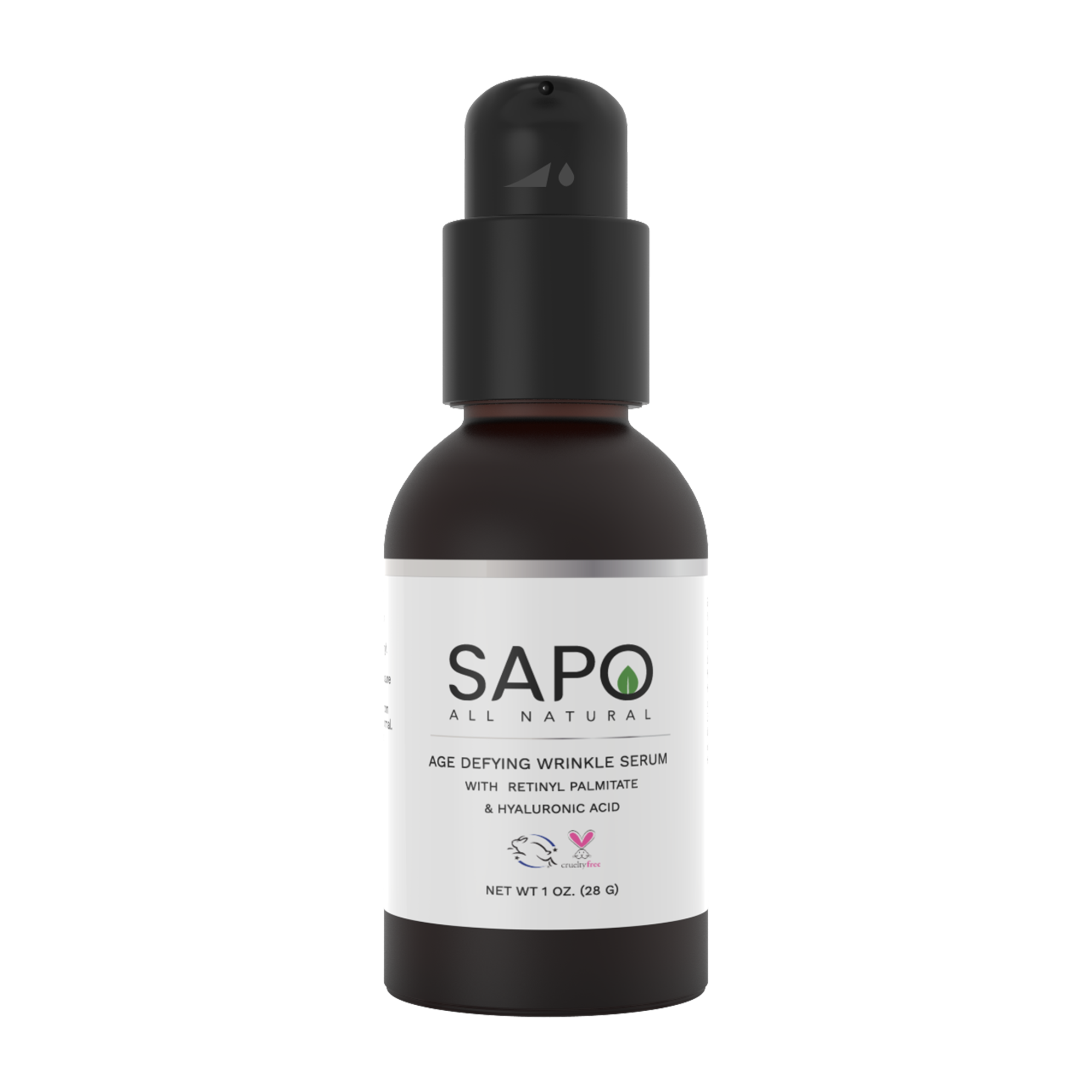 Sapo All Natural Bakuchiol Wrinkle Serum with Retinyl Palmitate, 1 oz