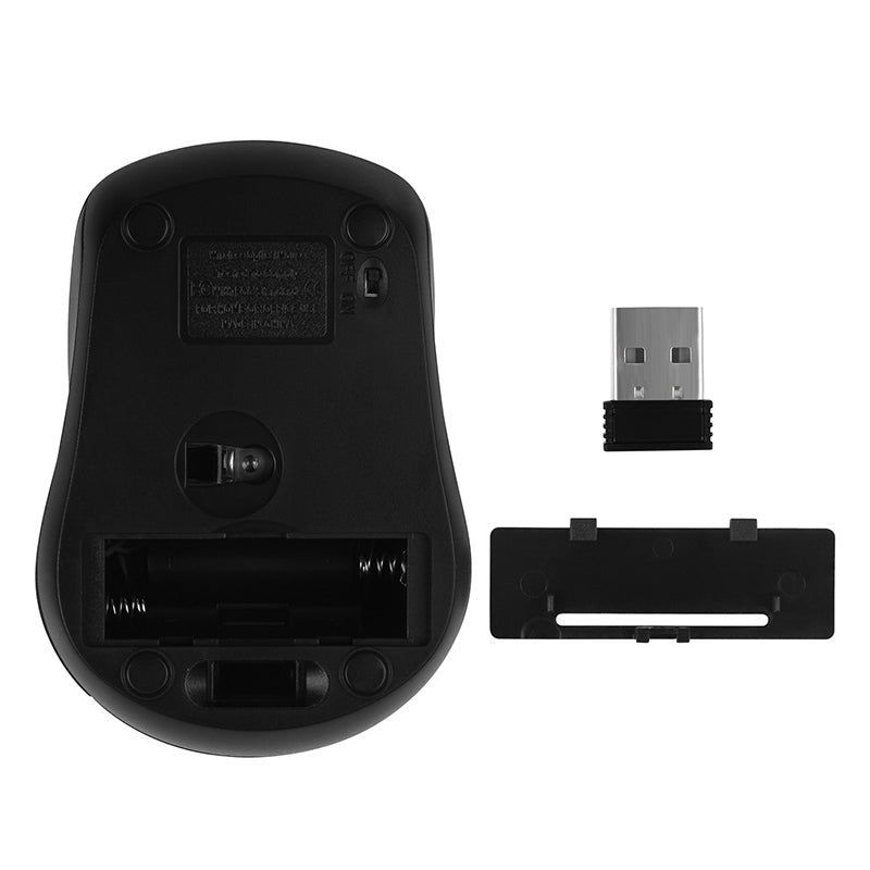 Wireless Optical Mouse – 800/1000/1200 DPI, 10m Range, USB Nano Receiver