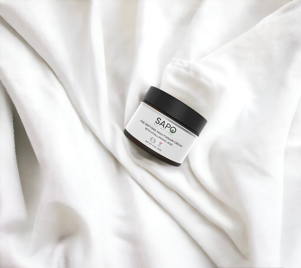 Sapo All Natural Niacinamide Hyaluronic Acid Night Cream, 2 oz