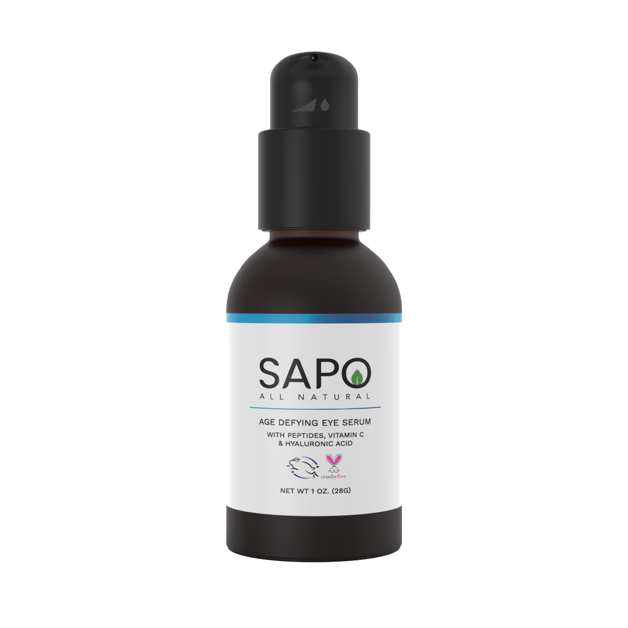 Sapo All Natural Peptide Hyaluronic Acid Eye Serum, 1 oz