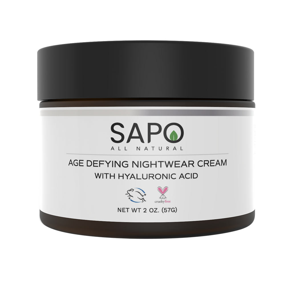 Sapo All Natural Niacinamide Hyaluronic Acid Night Cream, 2 oz