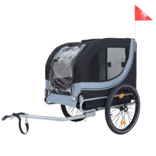 Large Folding Bike Trailer For Dogs  120LB Capacity All-Terrain Pet