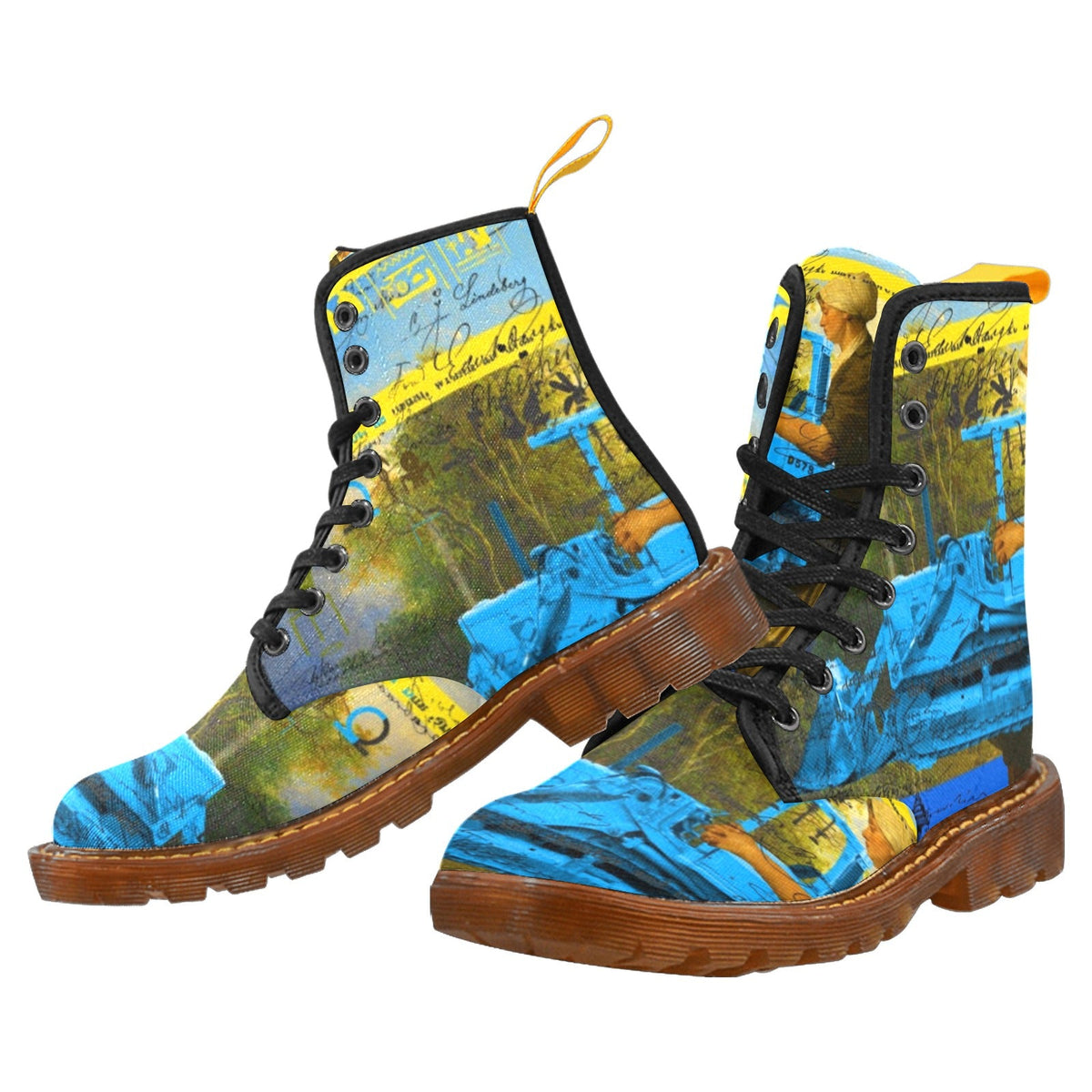 MOTHER AND CHILD I Women’s All Over Print Fabric High Boots