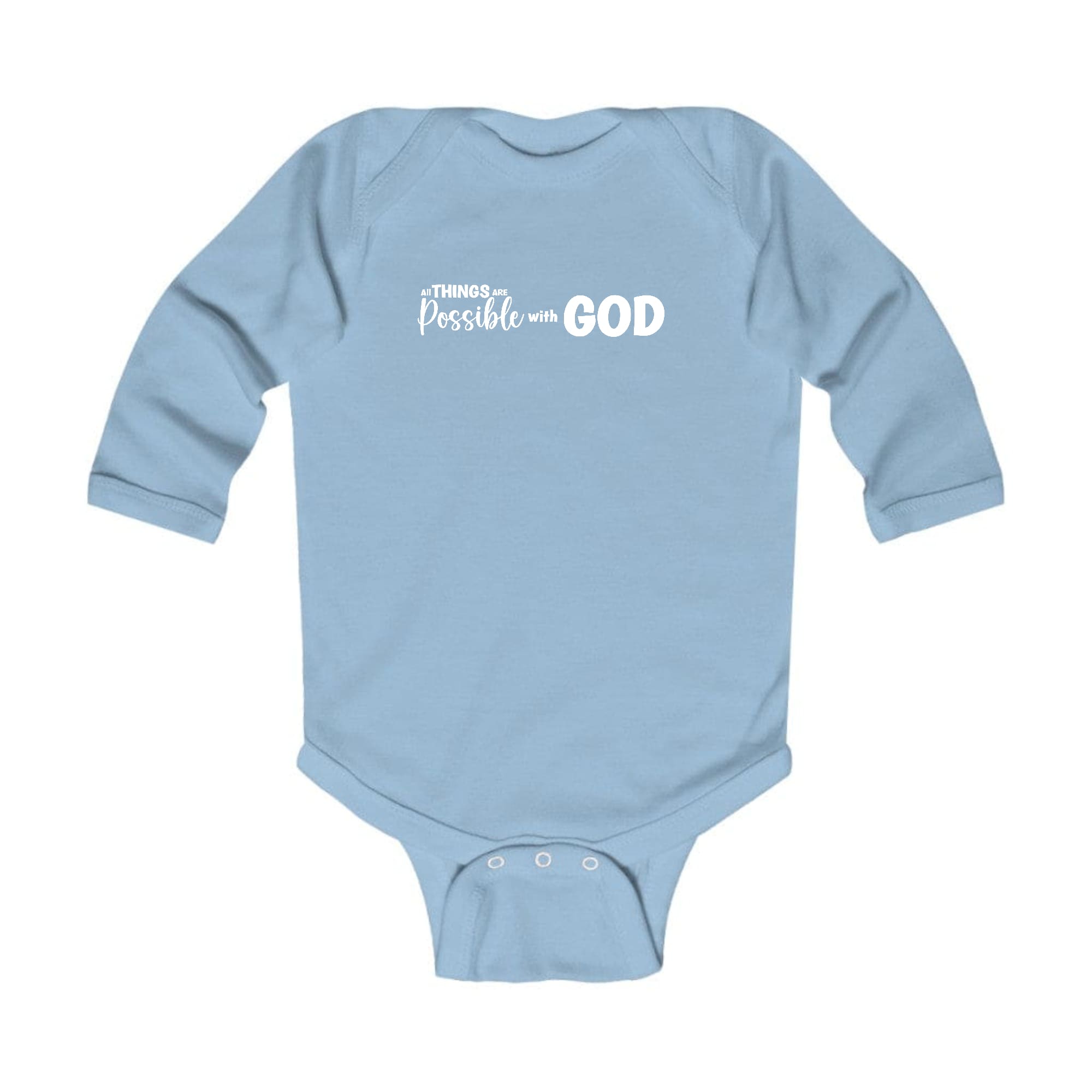 Infant Long Sleeve Graphic T-shirt - All Things are Possible with God