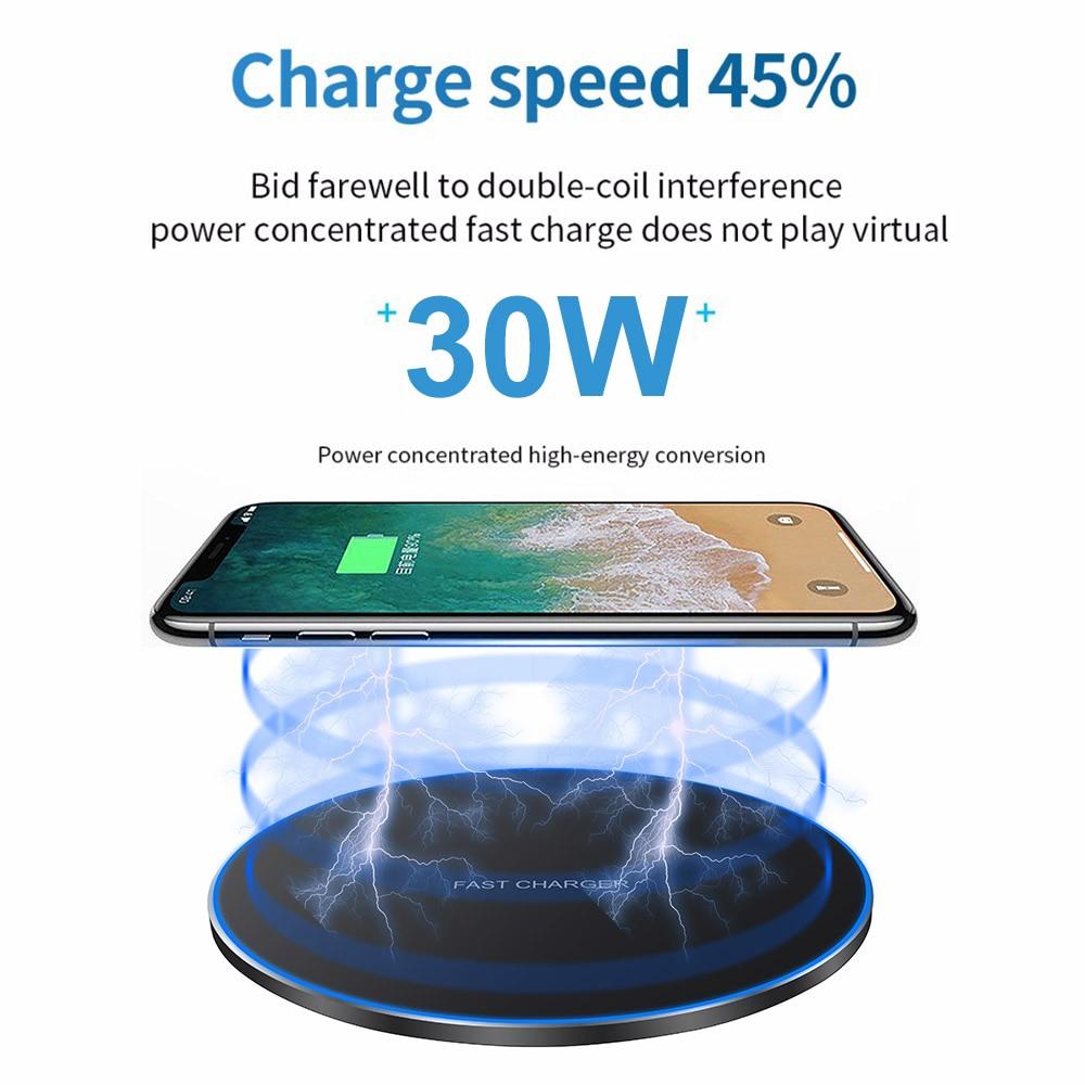 Dragon W9 30W Wireless Charging Pad – Ultra-Thin USB-C, iPhone 15 Compatible