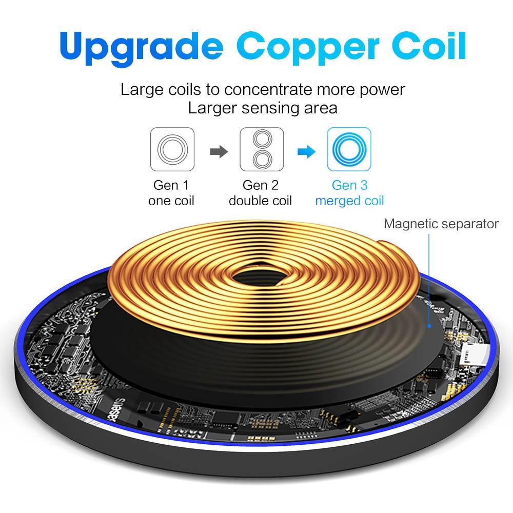 Dragon W9 30W Wireless Charging Pad – Ultra-Thin USB-C, iPhone 15 Compatible