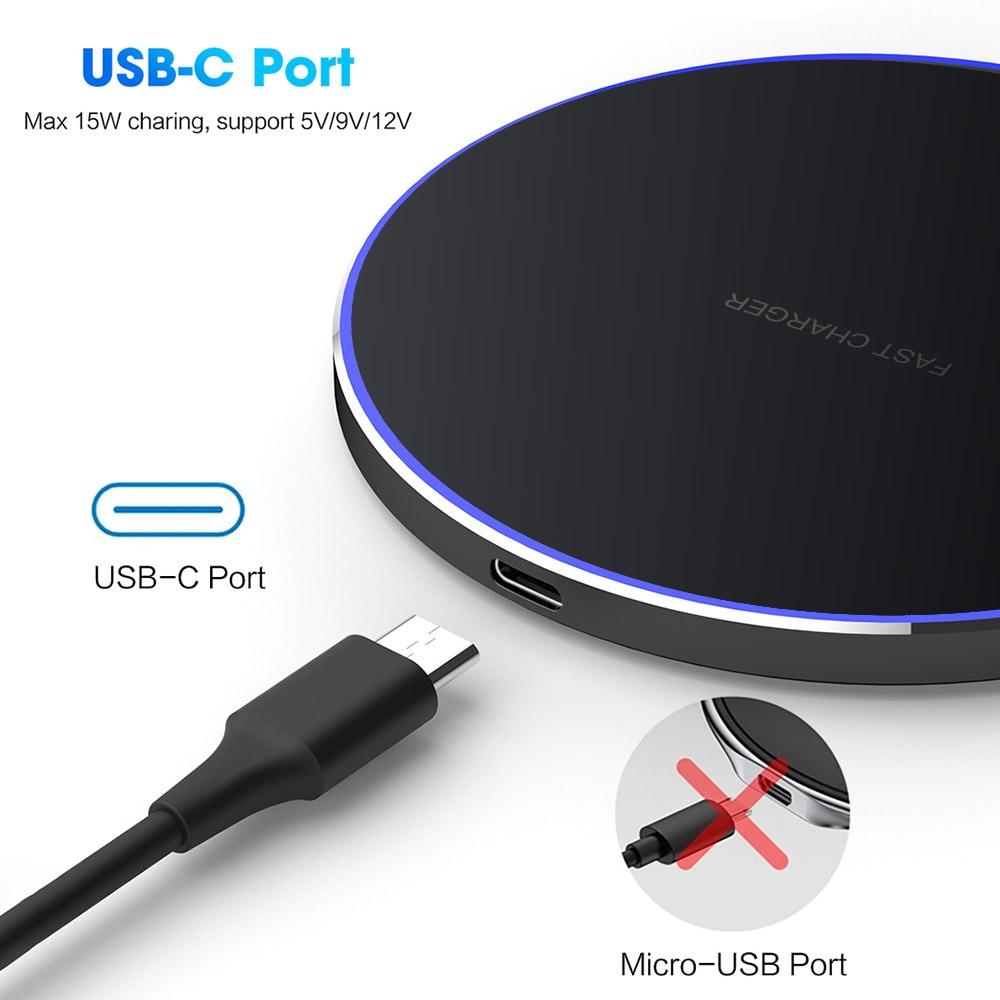 Dragon W9 30W Wireless Charging Pad – Ultra-Thin USB-C, iPhone 15 Compatible